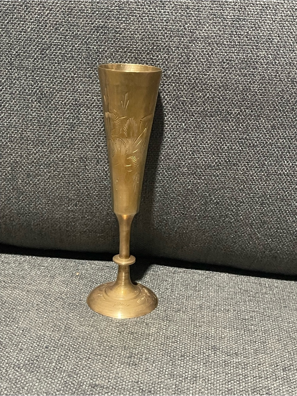 Brass Decorative Bud Vase - Gold Finish